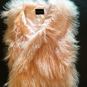 Pink alpaca vest